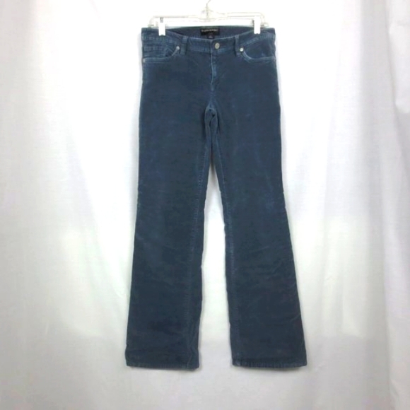 Banana Republic Jeans Ryan Fit Dark Teal Comfy Cotton Mid Rise Stretch Size 8 - Picture 2 of 12